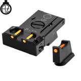 CZ P-10 reguliuojami mechaniniai taikikliai su šviesolaidžiu | type B 