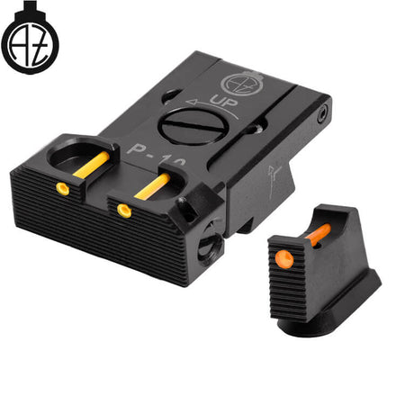 CZ P-10 reguliuojami mechaniniai taikikliai su šviesolaidžiais | type B