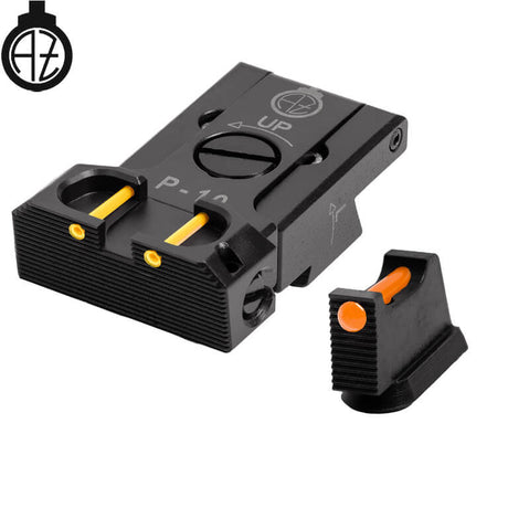 CZ P-10 reguliuojami mechaniniai taikikliai su šviesolaidžiais | type B