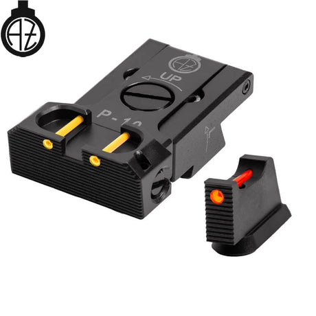 CZ P-10 reguliuojami mechaniniai taikikliai su šviesolaidžiais | type B