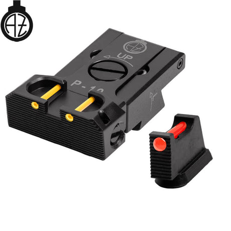 CZ P-10 reguliuojami mechaniniai taikikliai su šviesolaidžiais | type B