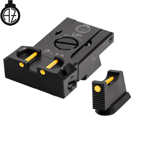 CZ P-10 reguliuojami mechaniniai taikikliai su šviesolaidžiais | type B