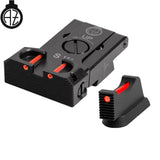 CZ Shadow 2, CZ 75 SP-01 Shadow reguliuojami mechaniniai taikikliai su šviesolaidžiu | tipas B Optics Spot