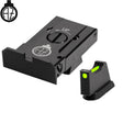 CZ 75B, CZ P-01, CZ 75 SP-01 reguliuojami mechaniniai taikikliai su šviesolaidžiu | tipas A