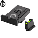 CZ 75B, CZ P-01, CZ 75 SP-01 reguliuojami mechaniniai taikikliai su šviesolaidžiu | tipas A
