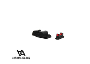 CZ 75B, CZ P-01, CZ 75 SP-01 sport mechaniniai taikikliai su šviesolaidžiu