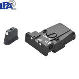 CZ P-07 CZ P-09 reguliuojami mechaniniai taikikliai | su baltais taškais