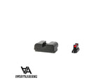 CZ P-10 Optics Ready žemi mechaniniai taikikliai | su šviesolaidžiu