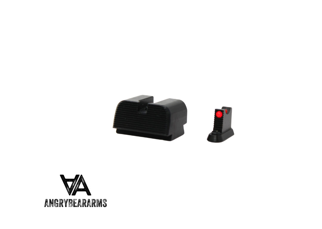 CZ P-10 Optics Ready aukšti mechaniniai taikikliai | su šviesolaidžiu