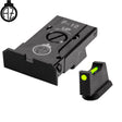 CZ P-10 reguliuojami mechaniniai taikikliai su šviesolaidžiais | type A