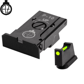 CZ P-10 reguliuojami mechaniniai taikikliai su šviesolaidžiais | tipas A