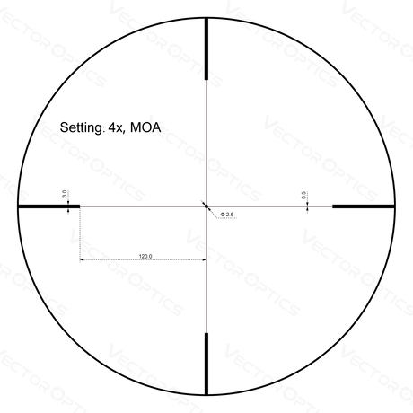 Vector Optics Forester 1-4x24SFP šautuvo optinis taikiklis