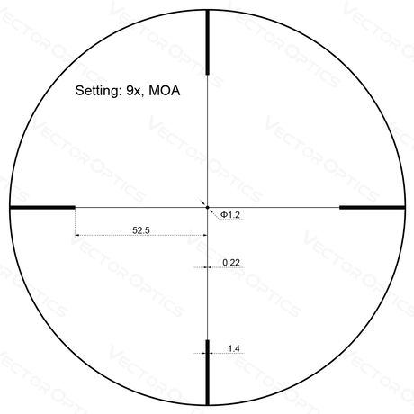 Vector Optics Forester JR. 3-9x40 optinis taikiklis šautuvui
