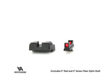 Žemi mechaniniai taikikliai Glock Slimline [G42 G43 G43X G48] | su šviesolaidžiu