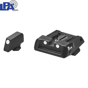 Reguliuojami mechaniniai taikikliai for Glock [G17 G19 G26 & other] | with white dots