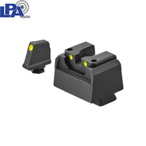 Aukšti pusiau reguliuojami mechaniniai taikikliai Glock MOS [G17 MOS G19 MOS & other] | su liuminescenciniais taškais