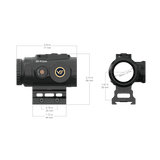 Vector Optics Paragon 3x18 itin kompaktiškas prizmė optinis taikiklis 