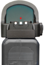 Aukšti pusiau reguliuojami mechaniniai taikikliai Glock MOS [G17 MOS G19 MOS & other] | su šviesolaidžiais