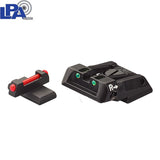 HK VP9 SFP9 VP40 P30 HK45 reguliuojami mechaniniai taikikliai | su šviesolaidžiais