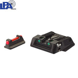 Walther Q4 SF OR & Q5 Match SF reguliuojamų mechaninių taikiklių komplektas su šviesolaidžiais LPA