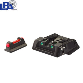 Walther Q4 SF OR & Q5 Match SF reguliuojami mechaniniai taikikliai | su šviesolaidžiu