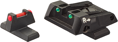 Beretta APX reguliuojamų taikiklių rinkinys su šviesolaidžio optika