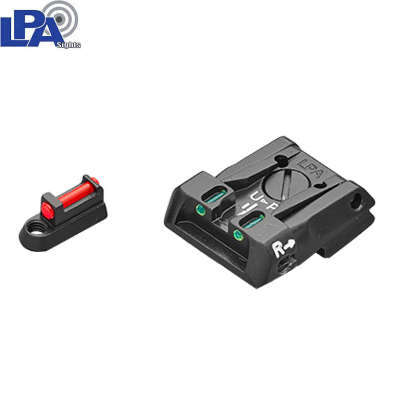 Reguliuojamas CZ P-07, CZ P-09 taikiklio komplektas su optiniais pluoštais 