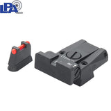 CZ 75 [75B 75 SP-01 P-01] reguliuojami mechaniniai taikikliai | su šviesolaidžiu