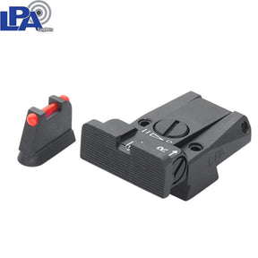 CZ 75 [75B 75 SP-01 P-01] reguliuojami mechaniniai taikikliai | su šviesolaidžiu