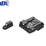 CZ P-07 CZ P-09 reguliuojami mechaniniai taikikliai | su baltais taškais