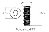 Varžtų rinkinys 3 vnt. | 6-32x0.433’’ [T10]
