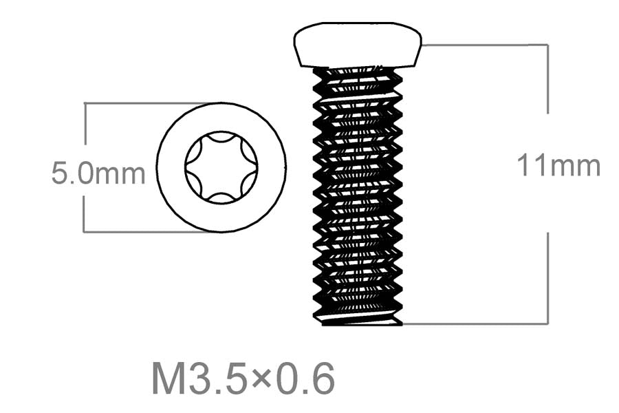 Varžtų rinkinys 3 vnt | M3.5x0.6 [T10] 
