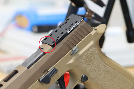 Sig P320-XFIVE [2014 - 2018] adapterio plokštelė | tipas C [RMR RTS & Docter footprint]