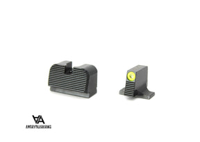 Sig Sauer P220 P226 P229 P320 & P365 Optics Ready aukšti naktiniai mechaniniai taikikliai su tričiu