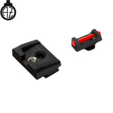 Mechaniniai taikikliai for Glock [G17 G19 G26 & other] su šviesolaidžiais | type