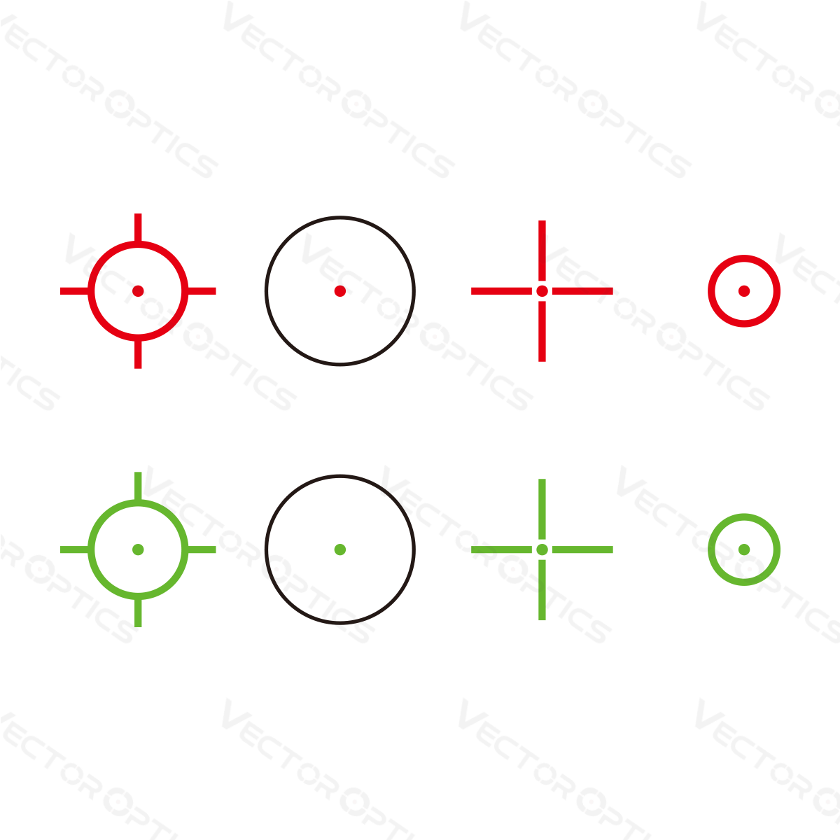 Vector Optics Omega 23x33 Keturių Tinklelių Refleksinis Taikiklis kolimatorių 