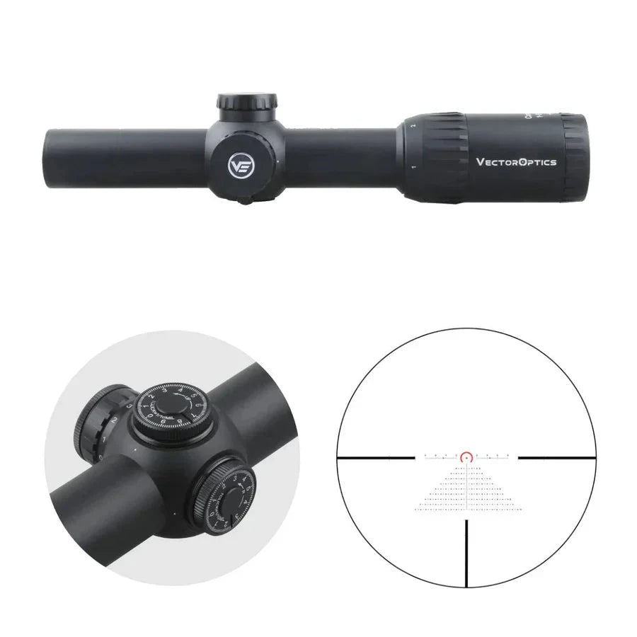 Vector Optics Constantine 1-8x24 SFP šautuvo optinis taikiklis Vector Optics