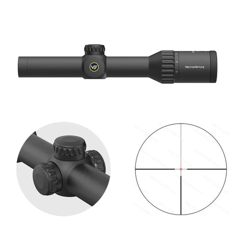 Vector Optics Continental x6 1-6x24 Fiber šautuvo optinis taikiklis Vector Optics