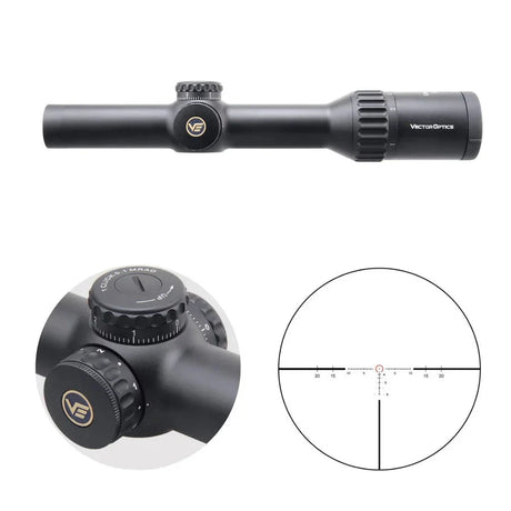 Vector Optics Continental x8 1-8x24 ED Tactical šautuvo optinis taikiklis Vector Optics