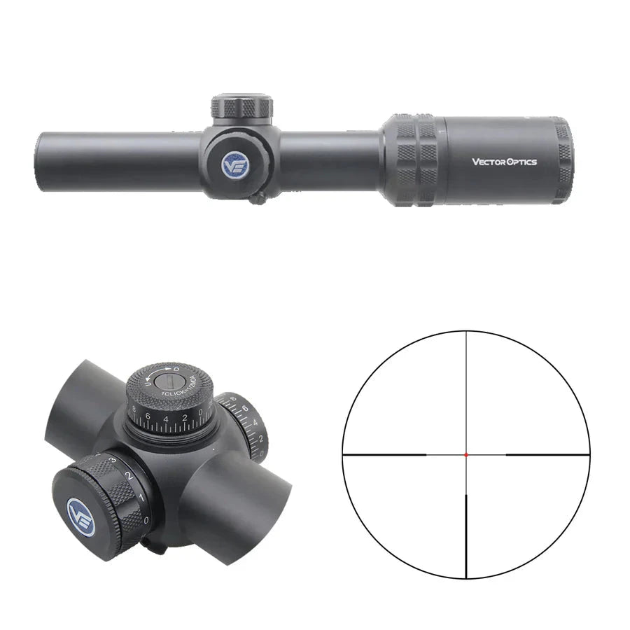 Vector Optics Grizzly 1-4x24 Hunting šautuvinis taikiklis Vector Optics