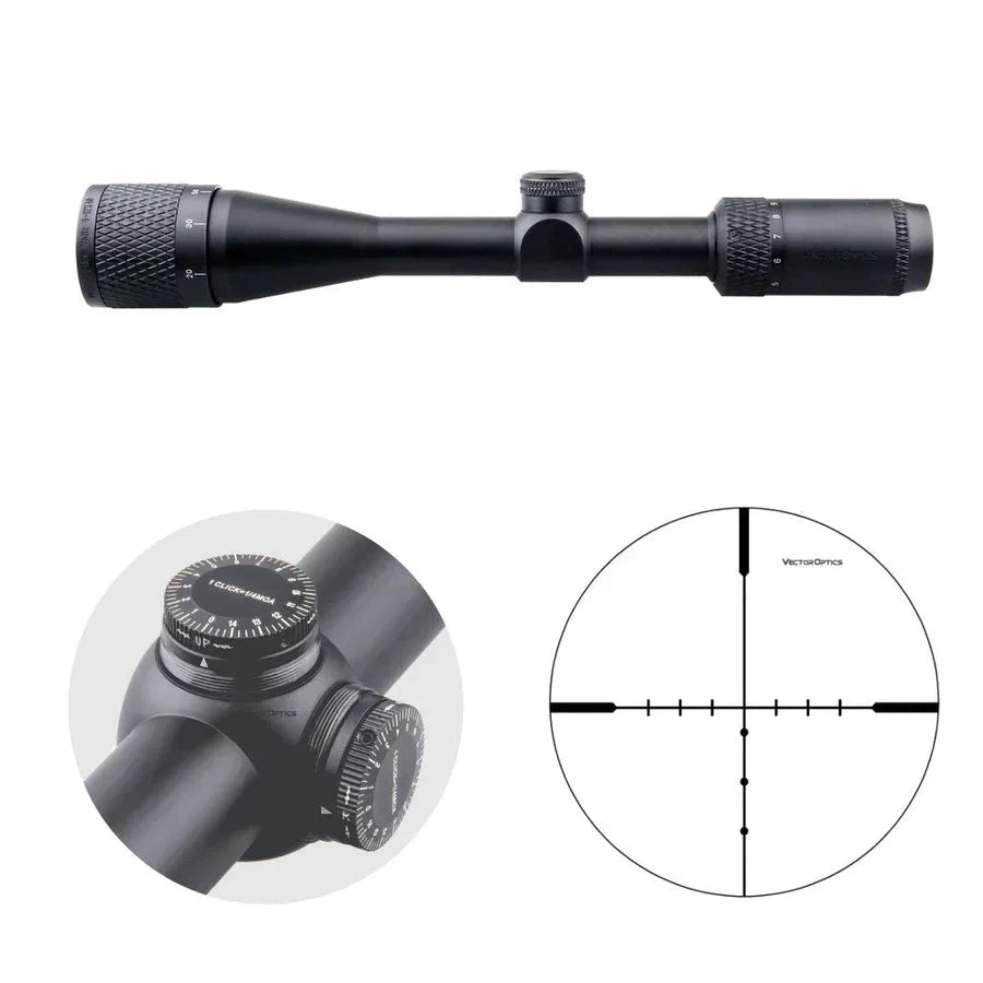 Vector Optics Matiz 4-12x40 SFP šautuvo taikiklis Vector Optics