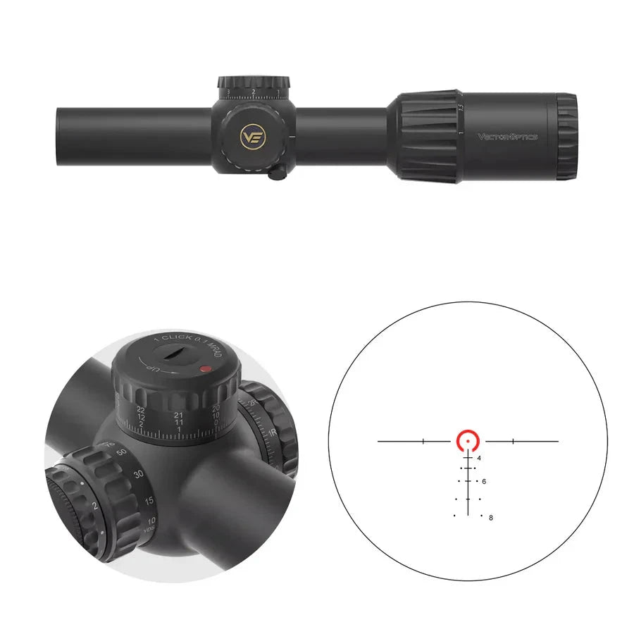 Vector Optics TAURON 1-6x24 SFP šautuvo optinis taikiklis Vector Optics