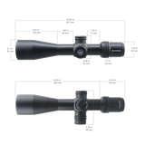 Vector Optics Veyron 4-16x44 IR Pirmojo židinio plokštumos apšviestas optinis taikiklis 