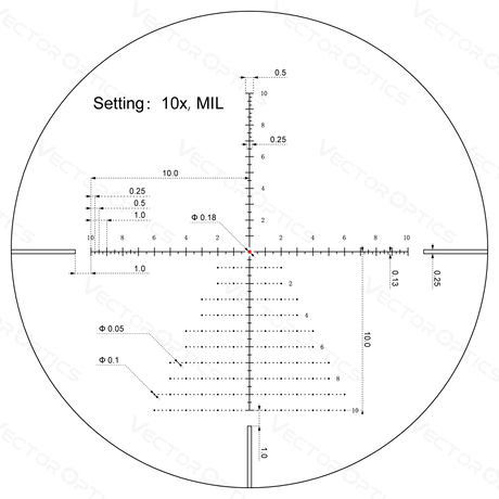 Vector Optics Veyron 4-16x44IR SFP kompaktiškas šautuvo optinis taikiklis