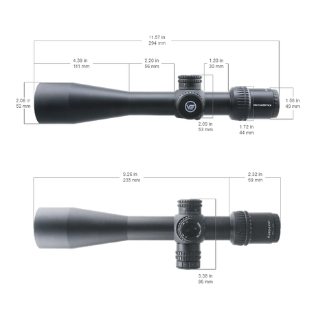 Vector Optics Veyron 6-24x44 IR First Focal Plane Illuminated šautuvo optinis taikiklis
