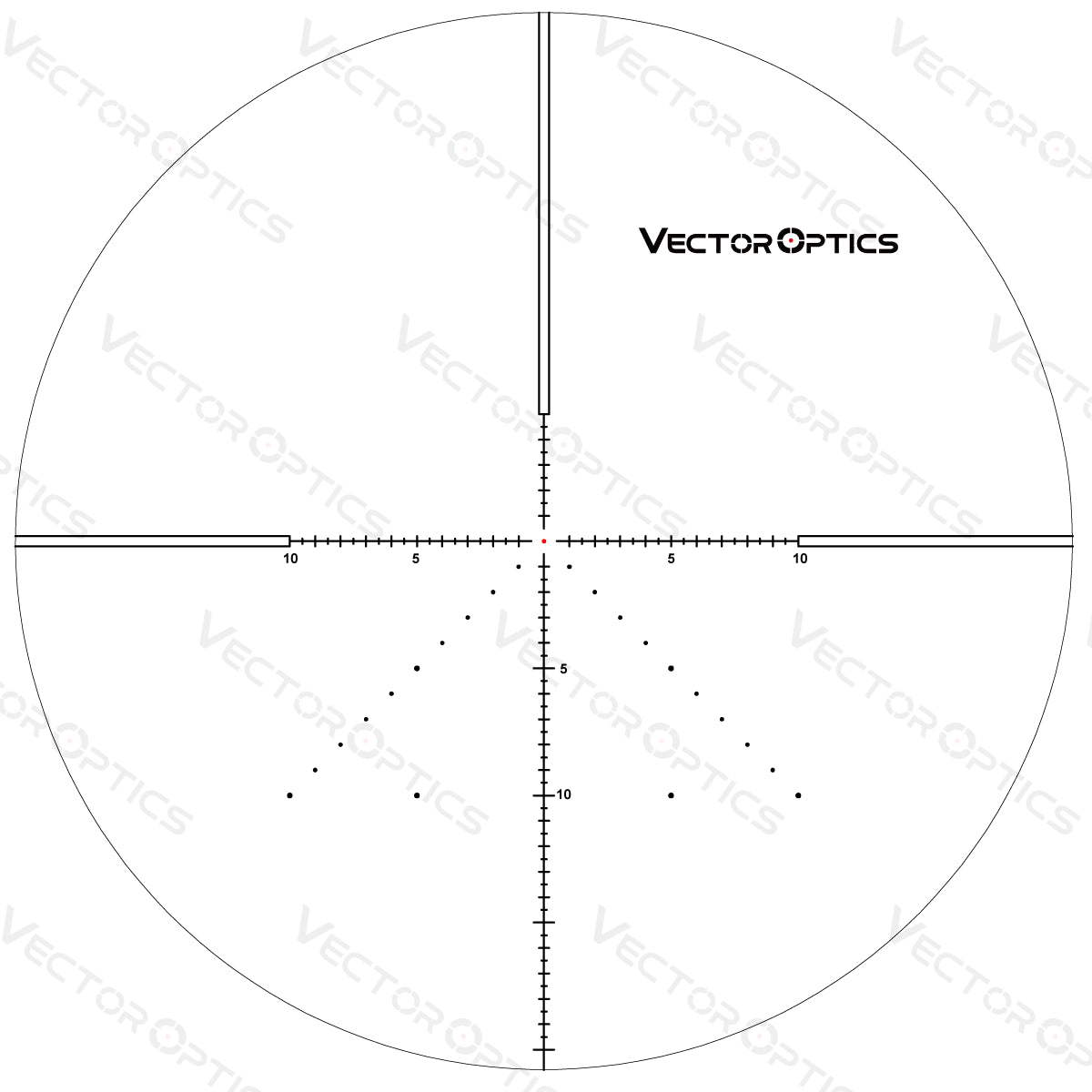 Vector Optics Veyron 6-24x44 IR Pirmojo židinio plokštumos apšviestas optinis taikiklis 