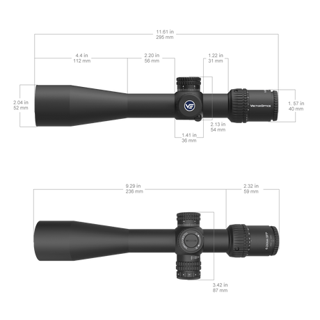 Vector Optics Veyron 6-24x44IR SFP compact šautuvo optinis taikiklis