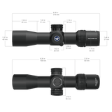 Vector Optics Veyron 2-8x32IR kompaktiškas optinis taikiklis 