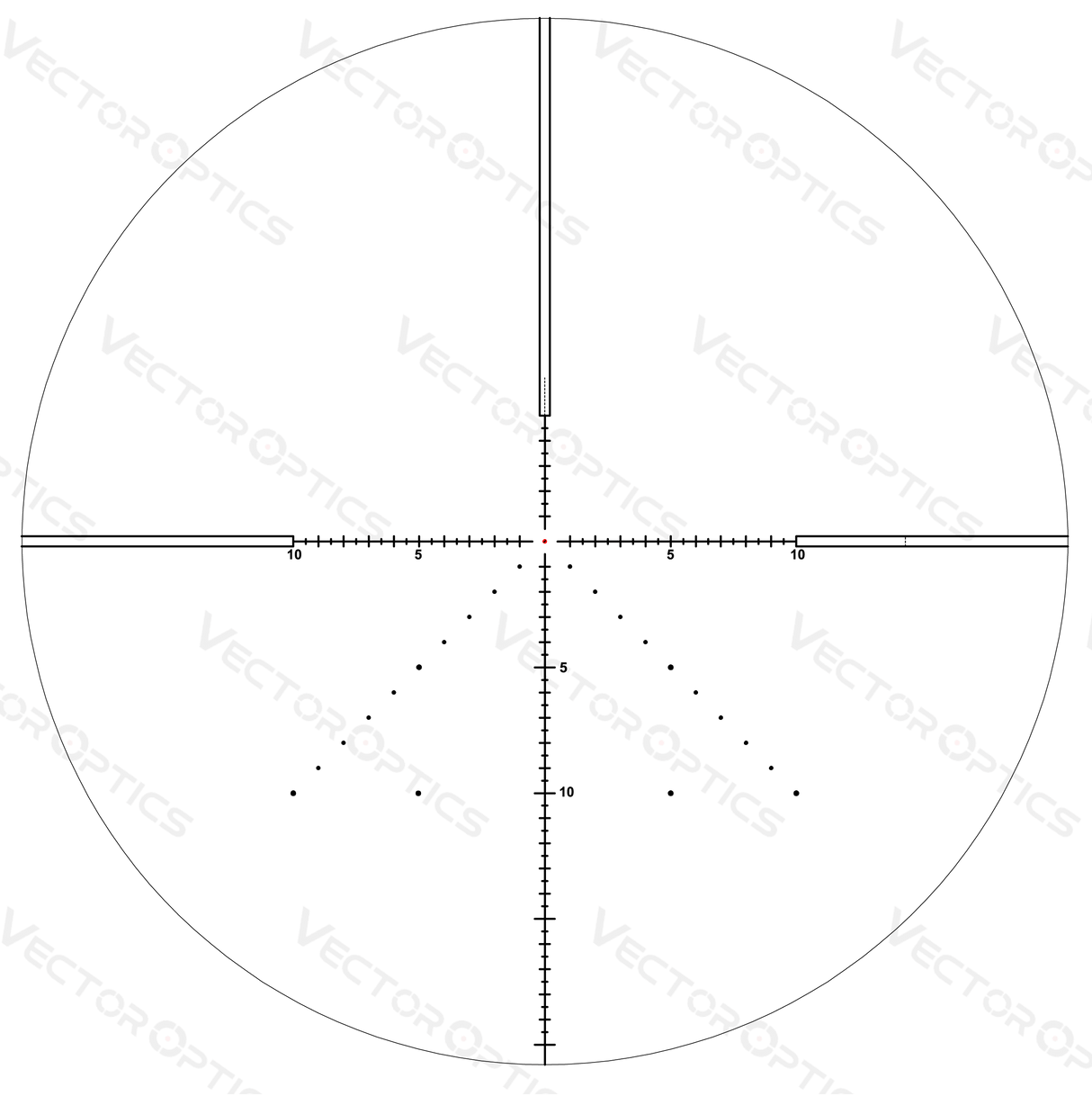 Vector Optics Veyron 4-16x44 IR Pirmojo židinio plokštumos apšviestas optinis taikiklis 