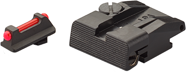 Walther P99, PPQ, PPQ M2 reguliuojamų taikiklių komplektas | su A tipo optiniais pluoštais 